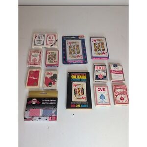 Mixed Lot Of Vtg Playing Card Decks Hoyle Royal Caribbean New & Used Jumbo More